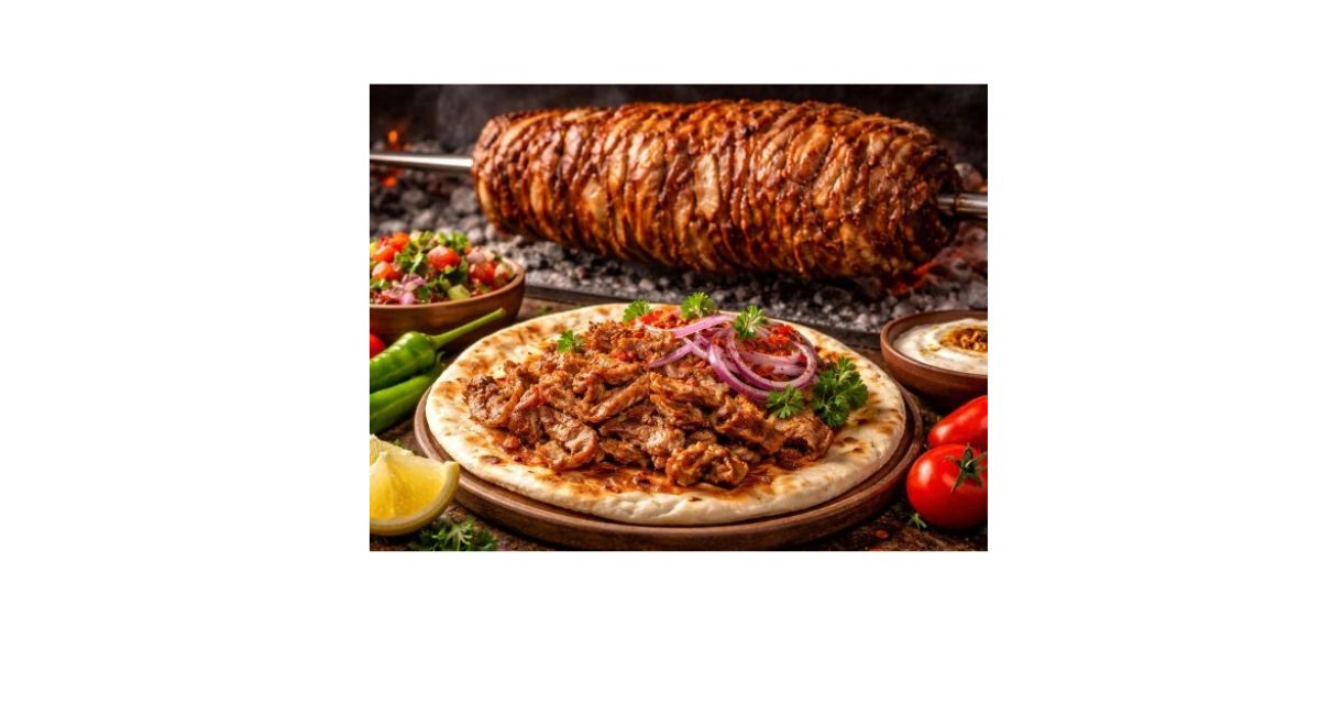 traditional Turkish Ceıvır served with fresh herbs and vegetables