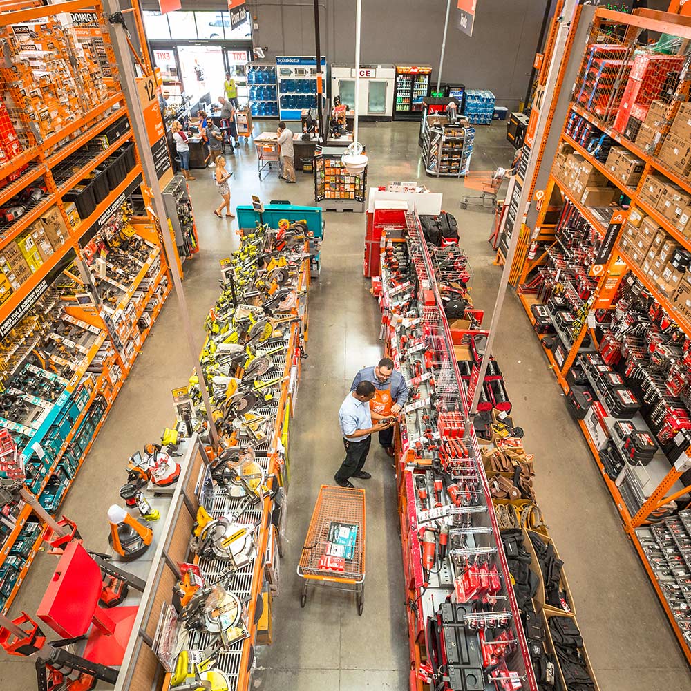 Main Product Categories at Home Depot