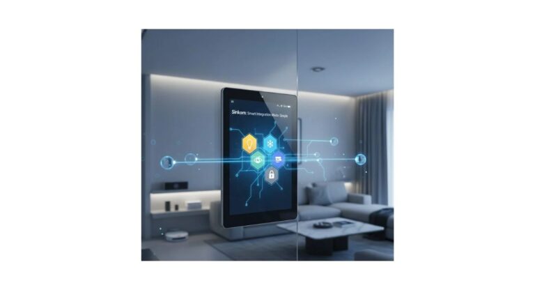 Sinkom smart home system controlling lights and thermostat