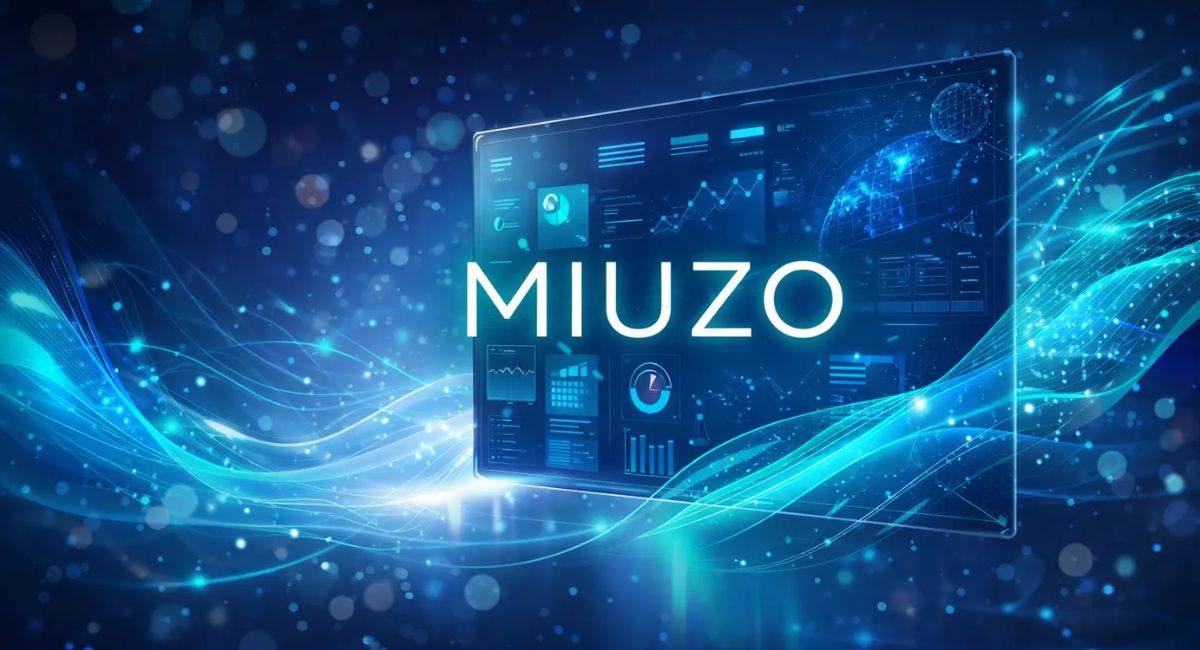 Miuzo music production platform interface showing AI-assisted tools and track editing workflow
