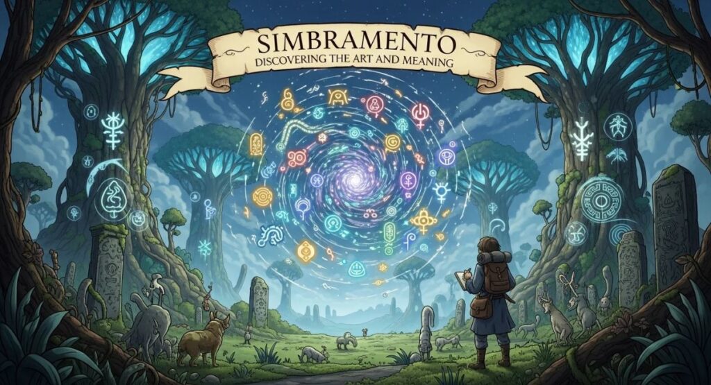 Illustration representing Simbramento as a concept of balanced communication and emotional connection.