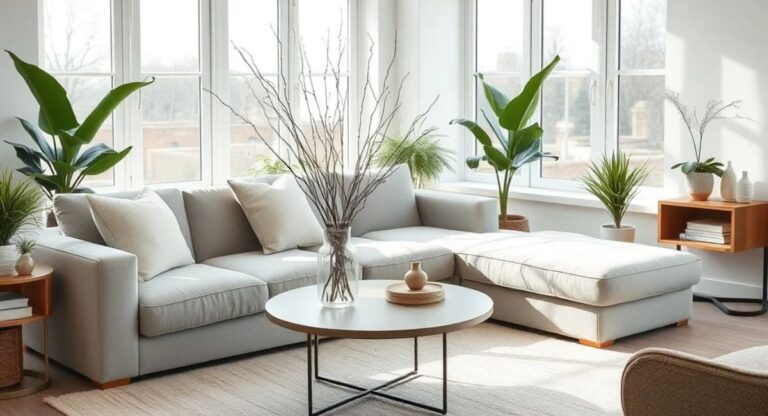 Pyntekvister arranged in a tall vase for modern Scandinavian home décor