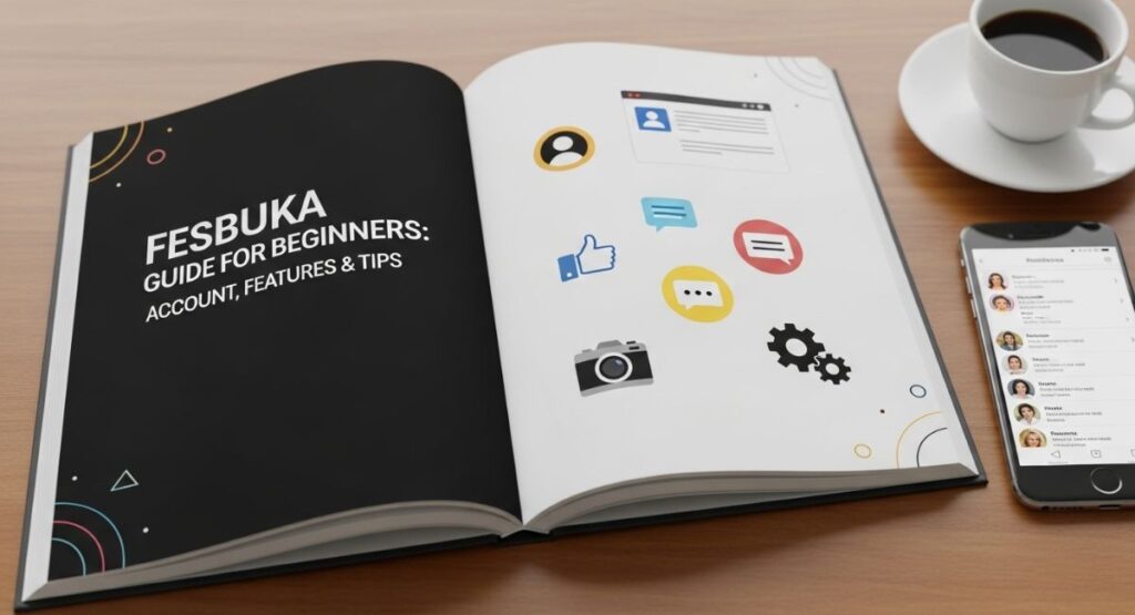 Fesbuka homepage interface showing user profiles and communities