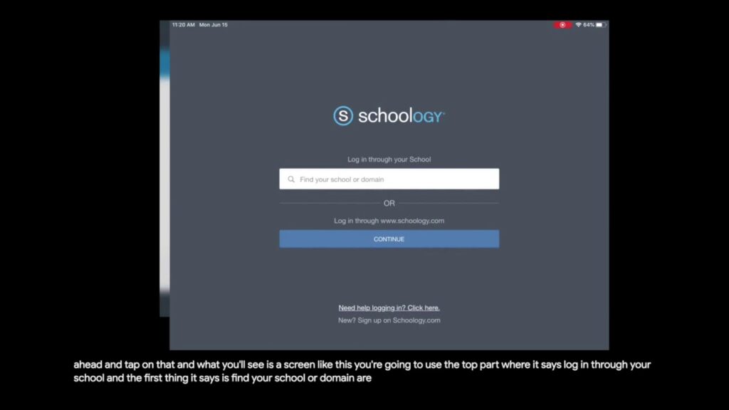 Schoology Brownsburg Login Process
